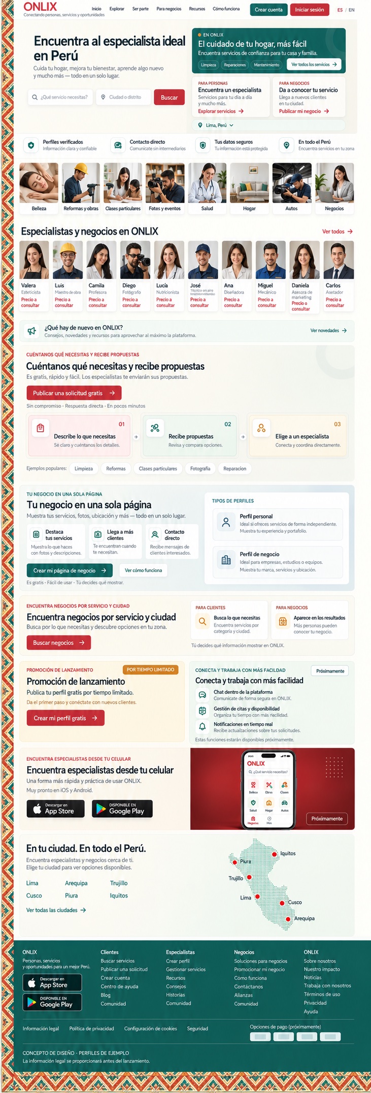 Our Peru ONLIX country design generation
